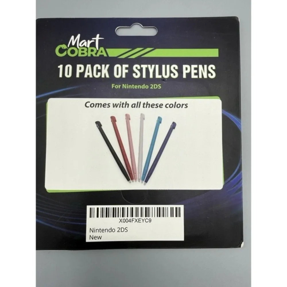 10 Pack Of‎ Stylus Pens For Nintendo 2DS By Mart Cobra